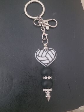 Handmade Volleyball Keychain
